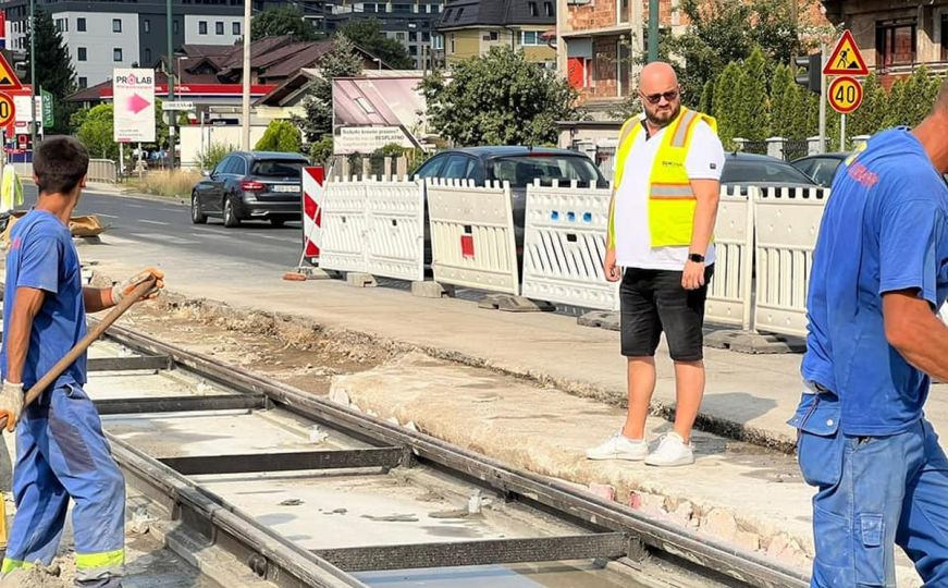 Šteta posjetio radove na tramvajskim šinama: Sve ide po planu, nema stajanja