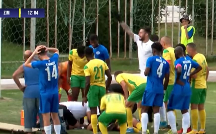 Jezive scene: Fudbaler pao u komu nakon sudara sa golmanom. Igrači se hvatali za glave