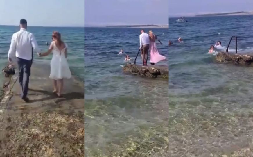 Pronašli smo najoriginalnije mladence: Pogledajte video s najromantičnije svadbe na Jadranu