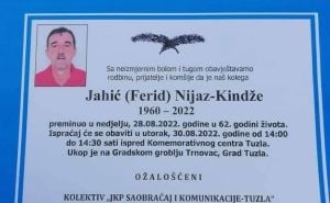 Danas posljednji ispraćaj Nijaza Jahića – Kinđeta