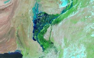Nakon smrtonosnih poplava u Pakistanu nastalo jezero široko 100 kilometara