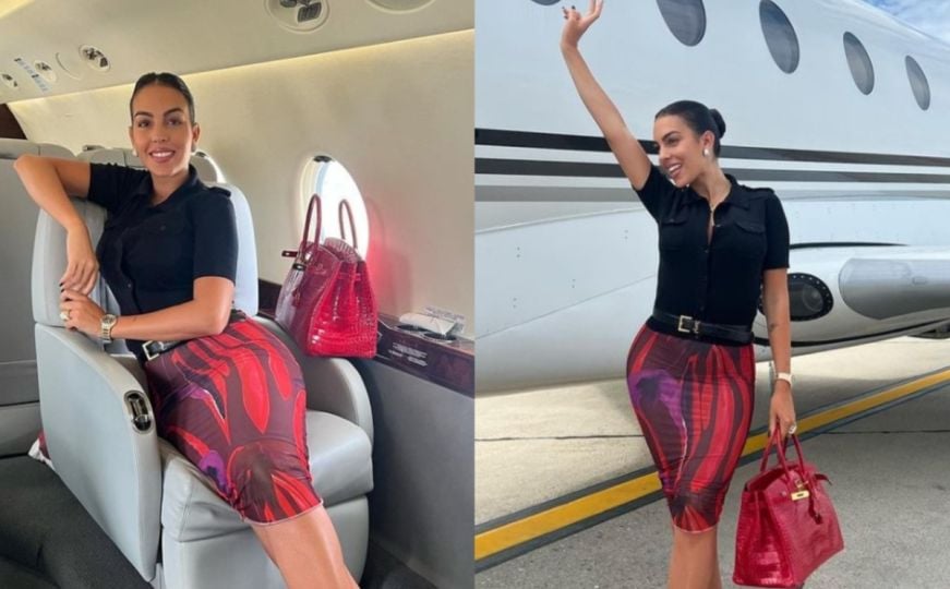 Ronaldova Georgina stigla privatnim avionom u Veneciju, skupocjena torba privukla pažnju