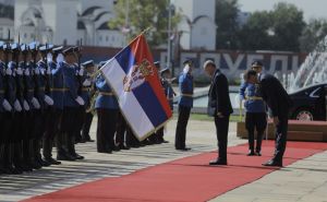Beograd: Erdogan dočekan uz najviše počasti ispred Palate Srbija