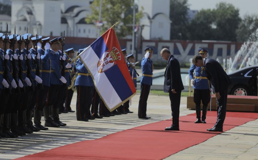 Beograd: Erdogan dočekan uz najviše počasti ispred Palate Srbija