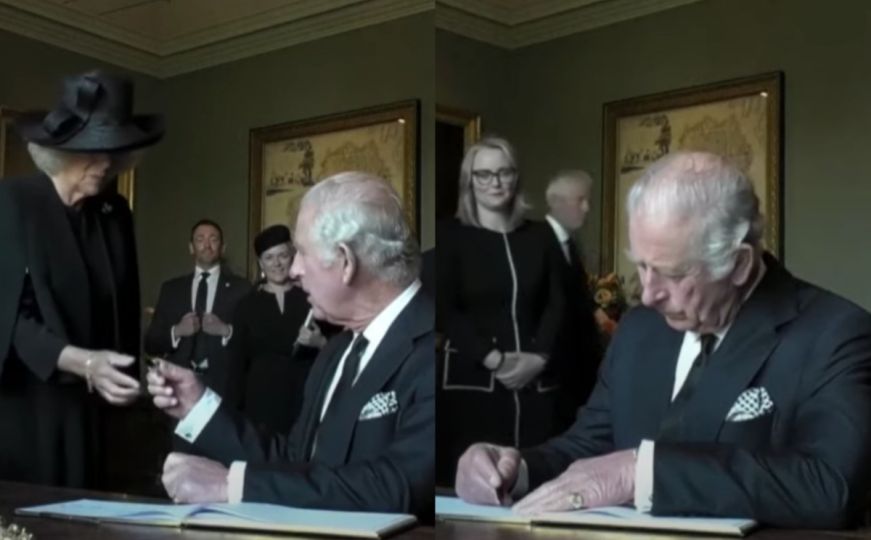 Kralju Charlesu III curila tinta iz olovke, sluge brzo pristigle u pomoć