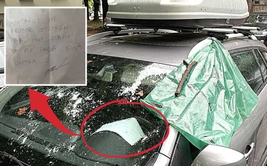Muškarac je parkirao auto na kiši i zaboravio podići prozor. Dočekala ga je najljepša moguća poruka
