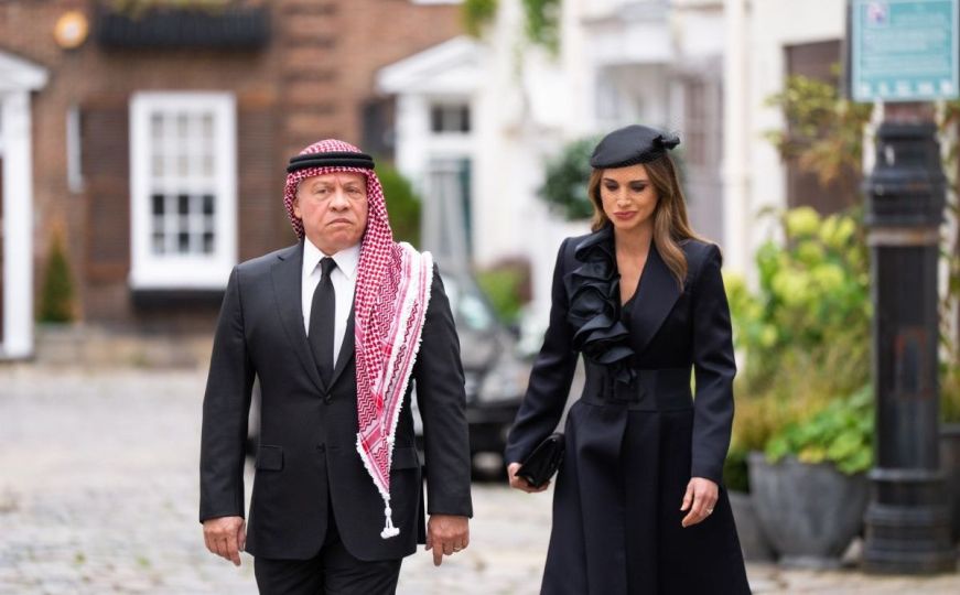Jordanska kraljica Rania i kralj Abdullah II prisustvovali sahrani Elizabete II