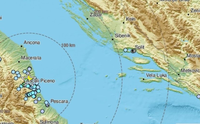 Snažan zemljotres u Italiji. Podrhtavanje se osjetilo i u Dalmaciji: 'Svi su pobjegli iz zgrade'