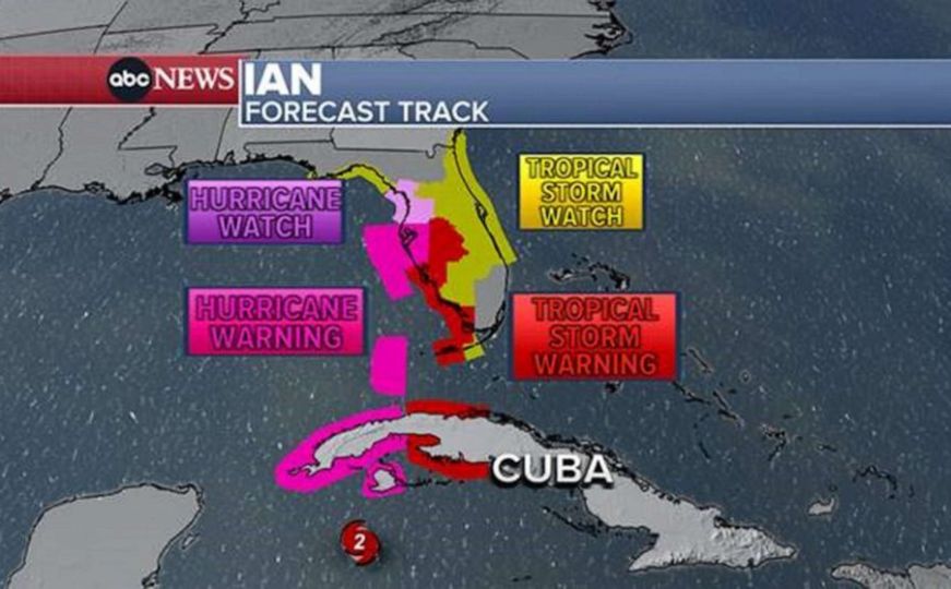 Kuba i Florida se spremaju za razorni uragan 'Ian', evo kuda će sve proći