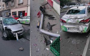 Težak udes u centru Zagreba: Rasuti dijelovi vozila po ulici, jedna osoba povrijeđena