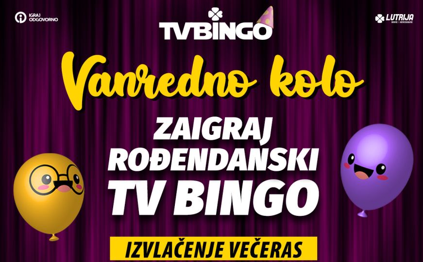 Večeras izvlačenje dobitaka četvrtog vanrednog kola TV Binga