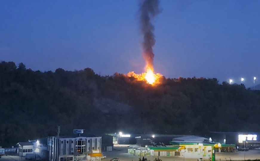Požar na Crkvičkom brdu u Zenici, gori visoko rastinje