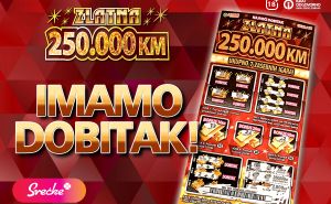 Srećka ZLATNA igraču iz Gradačca donijela dobitak od 250.000,00 KM