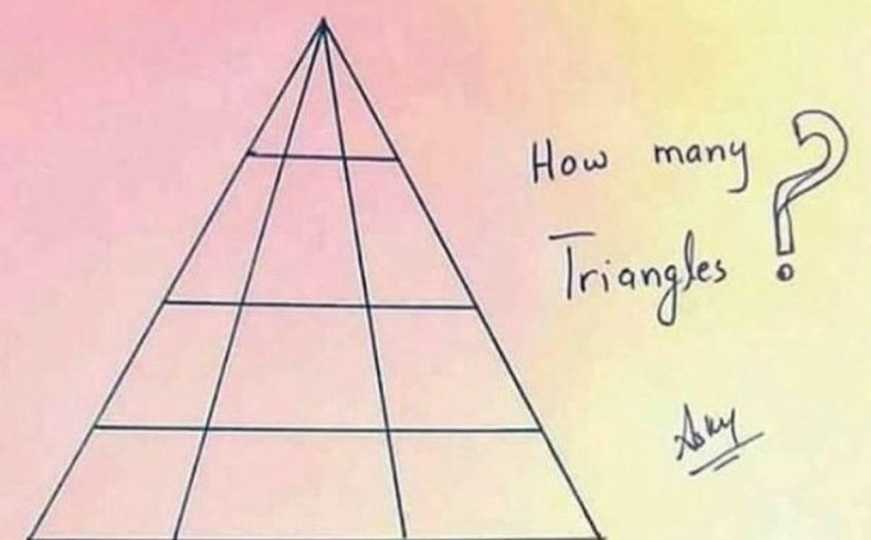 Matematička mozgalica: Koliko ima trouglova na slici?