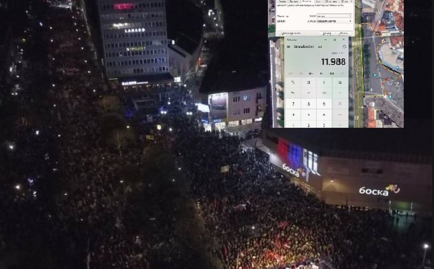 Pomoću matematike i Google Eartha izračunao koliko je ljudi bilo na Dodikovim protestima