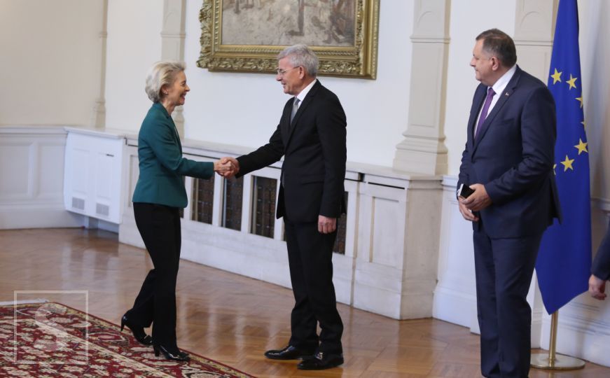 Članovi Predsjedništva BiH sastali se s predsjednicom Evropske komisije Von der Leyen