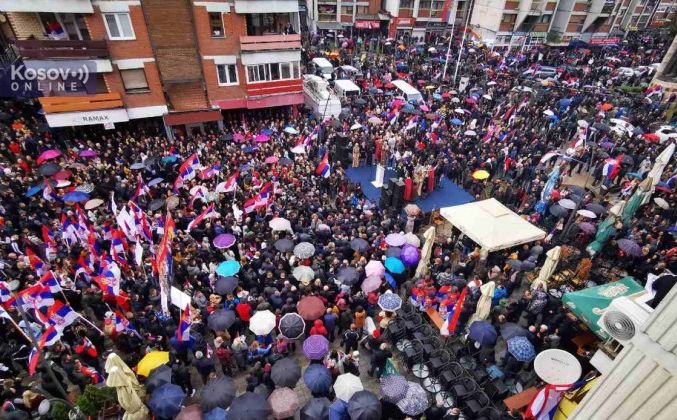 Uz "Bože pravde" počeo protest na Kosovu: "Ja sam Srbin i ovdje je sve moje"