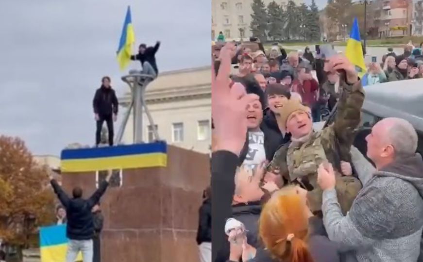 Pogledajte kako su građani Hersona dočekali ukrajinske vojnike