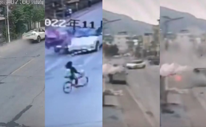 Objavljen uznemirujući snimak: Vozač izgubio kontrolu nad Teslom, dvije osobe poginule?