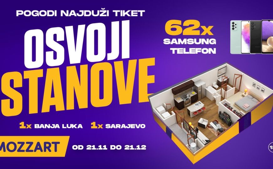 Još sedam dana! Želiš li ključeve novog stana? Mozzart nagrađuje!