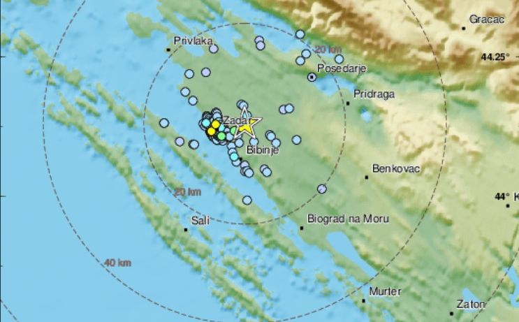 Zemljotres probudio građane Hrvatske: 'Zadar dobro zadrmalo'