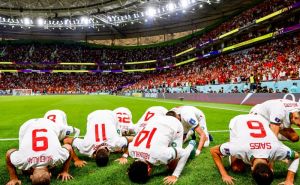 Nogometaši Maroka pali na sedždu nakon gola Sabirija protiv Belgije