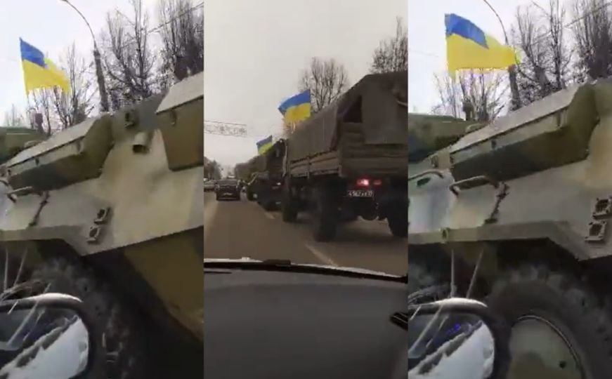 Ruskim gradom prošla kolona ‘ukrajinskih‘ vojnih vozila, stanovnici u šoku: ‘Ovo je nadrealno...'