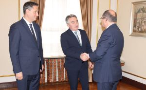 Komšić i Bećirović razgovarali sa Schmidtom: Pred zemljom su važne sedmice