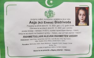 U Kaknju preminula dvanaestogodišnja djevojčica