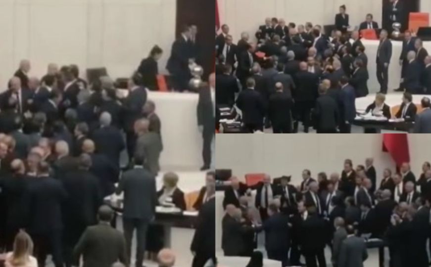 Objavljen snimak: Tuča u turskom parlamentu, zastupnik hitno prebačen u bolnicu