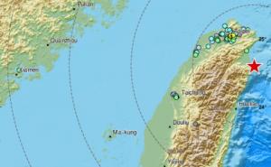 Zemljotres jačine 6,2 stepena pogodio Tajvan