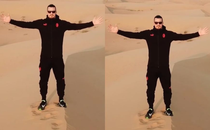 Zlatan Ibrahimović objavio snimak iz pustinje koji traje 13 sekundi: 'Sandman' za 35.000 lajkova