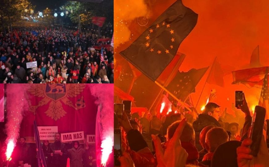U Podgorici održani veliki protesti: "Budi se, Crna Goro! Stiže proljeće, a garantujemo - ima nas"