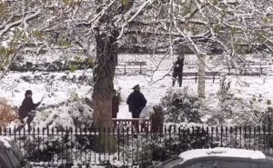 Zimske radosti: Pogledajte kako se zaigrani londonski policajci na dužnosti grudvaju