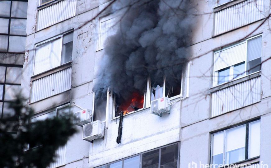 Epilog požara u Mostaru: Povrijeđeno devet osoba, svi upućeni u bolnicu