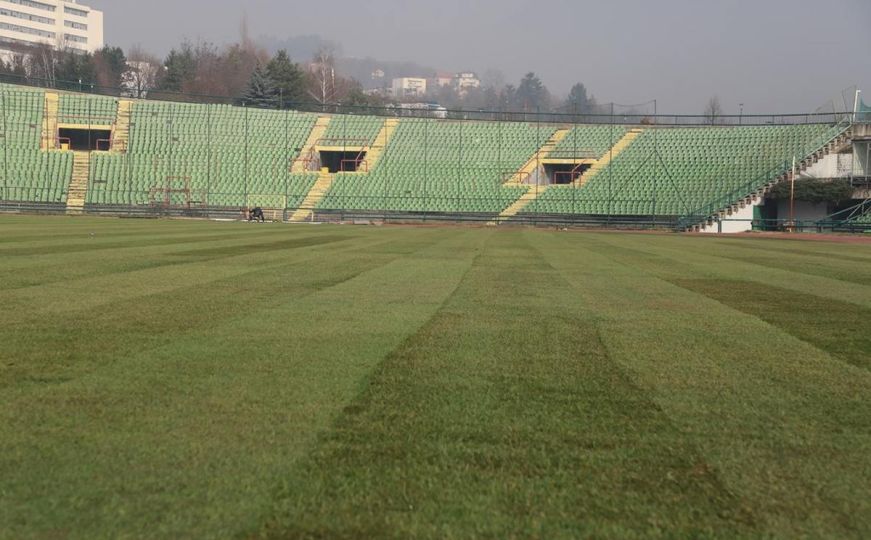 Postavljen travnjak na stadionu Asim Ferhatović Hase: Evo kada ćemo opet gledati utakmice na Koševu