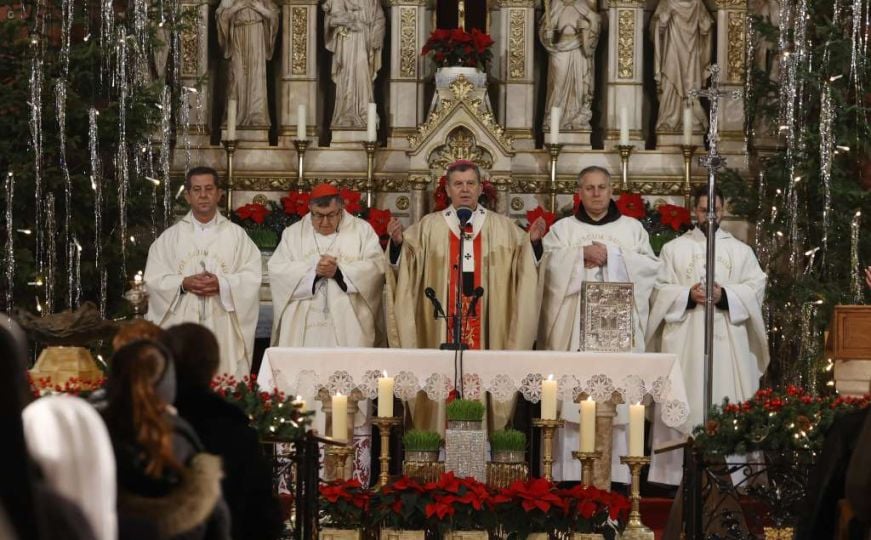 Božićno misno slavlje u sarajevskoj Katedrali Srca Isusova