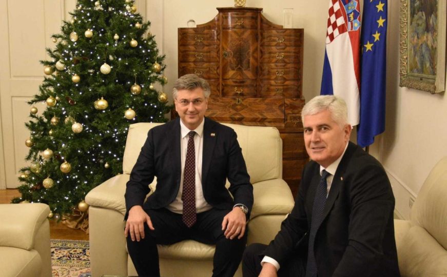 Čović se sastao s Plenkovićem u Zagrebu: "Hvala Schmidtu na intervenciji u izborni zakon"