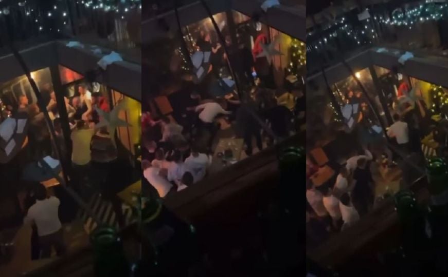 Objavljen video: Masovna tuča u kafiću na dočeku Nove godine u Novom Pazaru