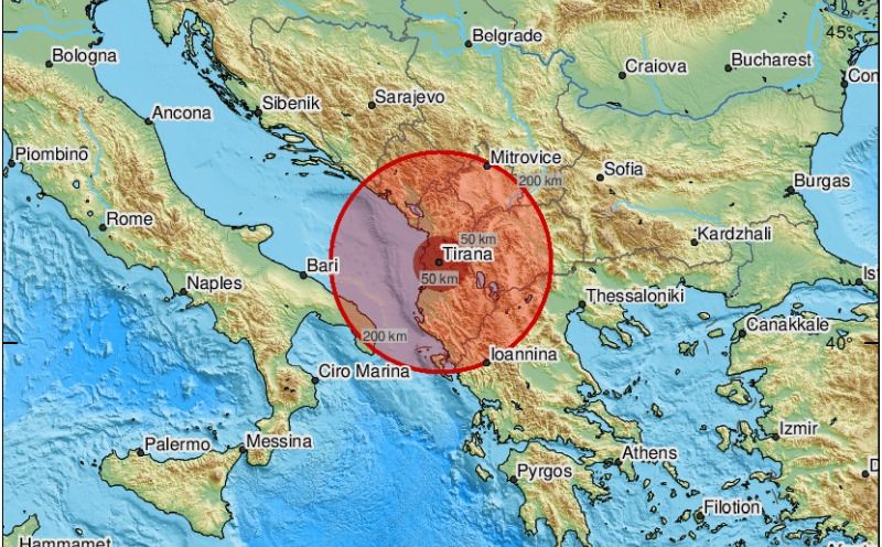 Zemljotres pogodio Albaniju, osjetio se i u Bosni i Hercegovini