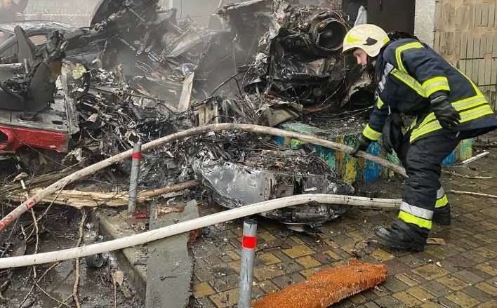 Užas kod Kijeva: Helikopter pao blizu vrtića, savjetnik Zelenskog potvrdio najgore sumnje