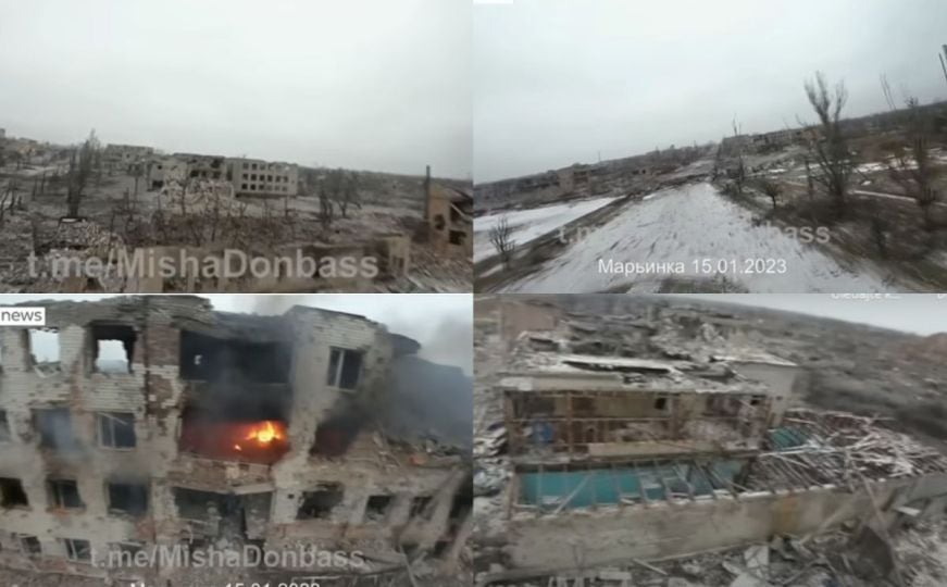 Rusi preuzimaju kontrolu nad gradom u Ukrajini: Stigla je prva snimka iz drona, prizori su jezivi