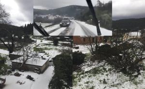 Pogledajte Korčulu pod snijegom, cesta je prekrivena