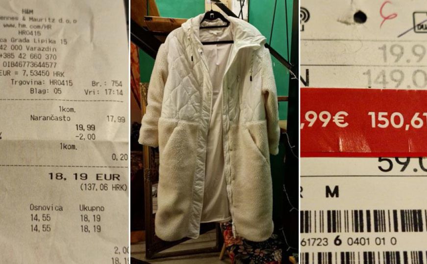 Kupila jaknu u H&M-u na popustu od 50 posto i šokirala se kad je vidjela cijenu prije sniženja