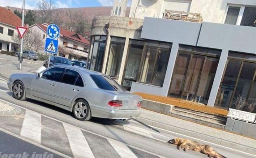 Prizor šokirao BiH: Vozač u neznanju vukao psa automobilom