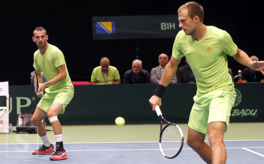 Davis Cup: Mirza Bašić i Tomislav Brkić ostvarili pobjedu za BiH protiv Švedske