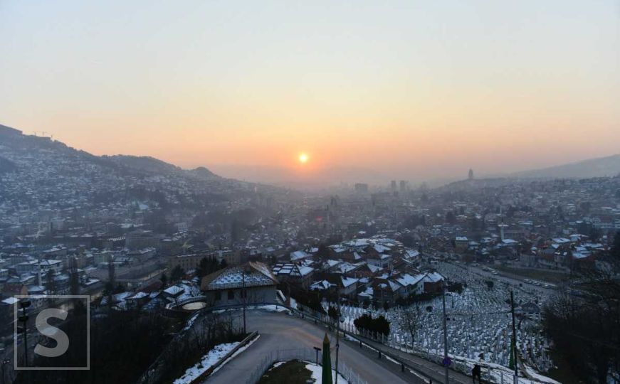 Najljepši pogled na Sarajevo: Odmor i uživanje u februarskom zalasku Sunca