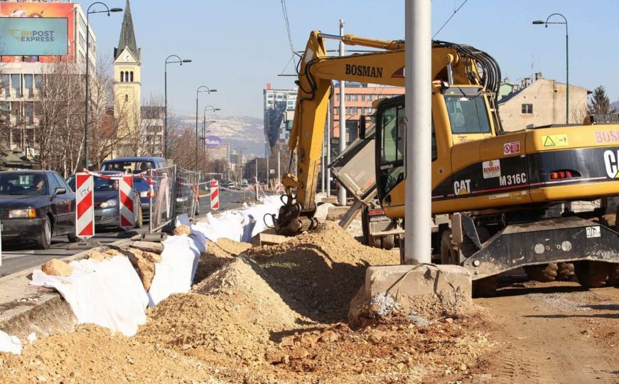 Rekonstrukcija tramvajske pruge: Pogledajte kako teku radovi na dionici Čengić Vila-Marijin Dvor