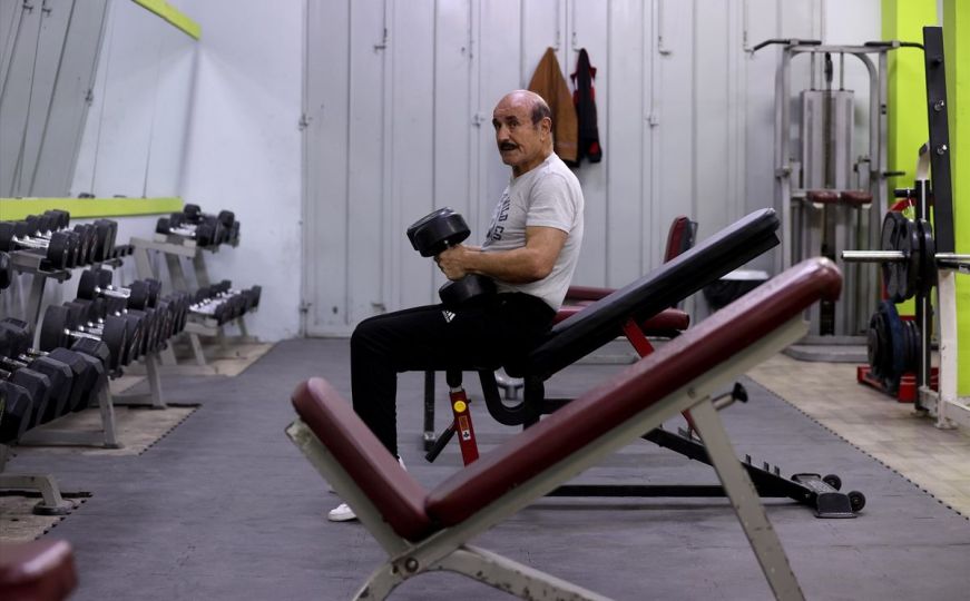 Duša ne stari: Palestinski bodybuilder trenira u devetoj deceniji života