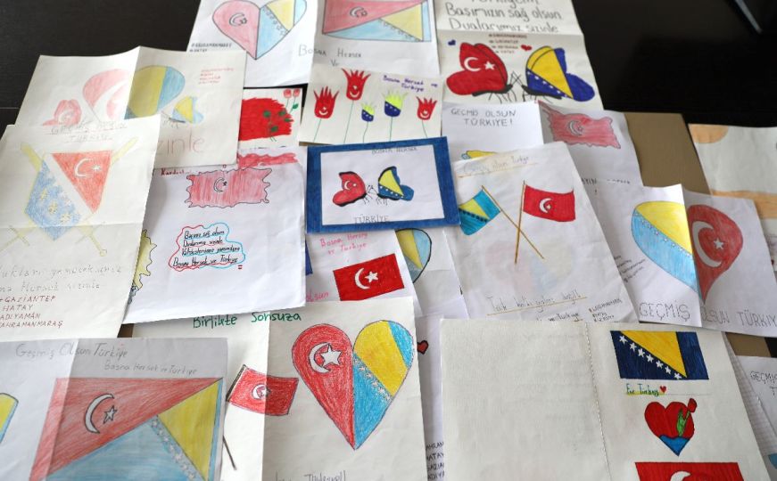 Učenici iz Bosne i Hercegovine pisali pisma podrške za vršnjake u Turskoj